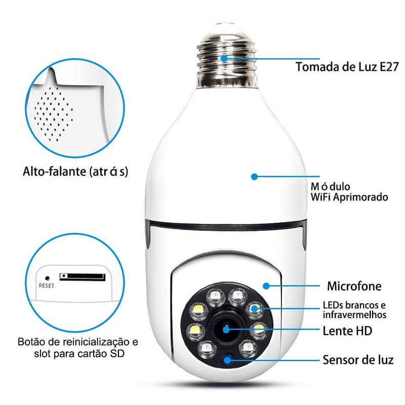 SecurityMax™ Câmera Inteligente Wireless - Hoppyshop