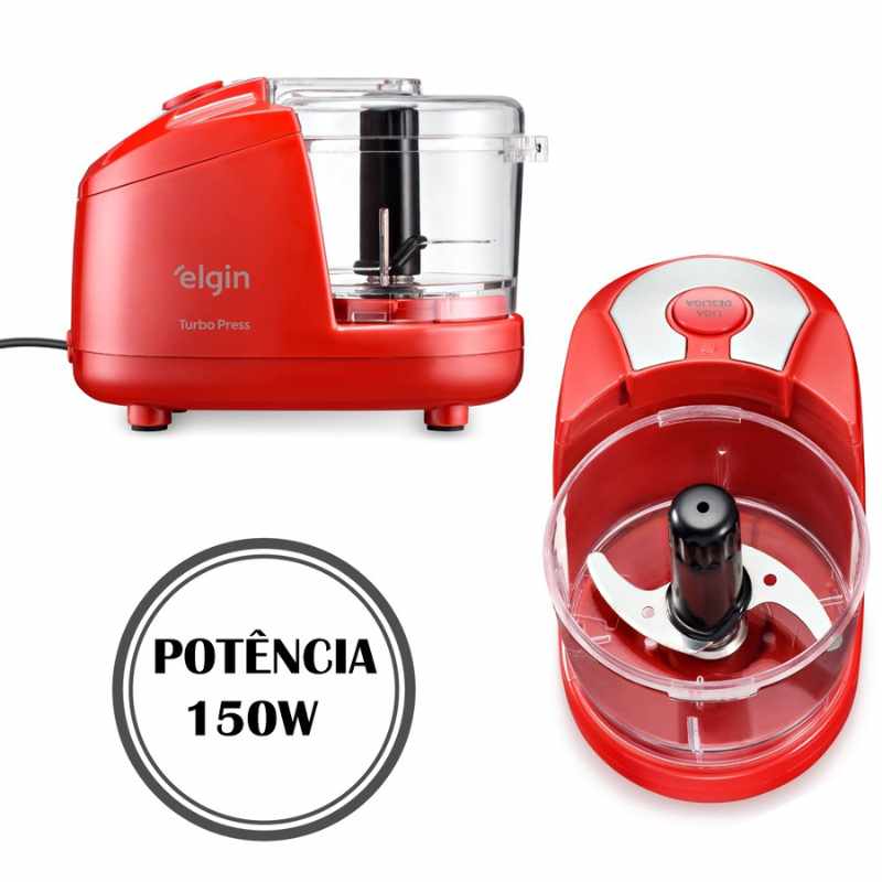 Multiprocessador de Alimentos elétrico 150w Turbo 5 em 1 Elgin