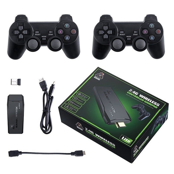 Videogame Stick 10mil Jogos 2 Controles Sem Fio Console Original